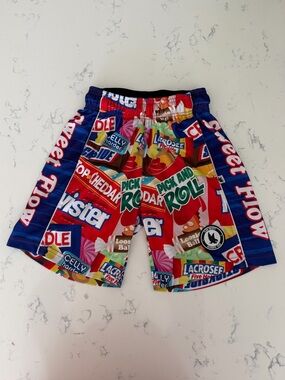 Flow Society-Sweet Flow Lacrosse Shorts Youth size candy print